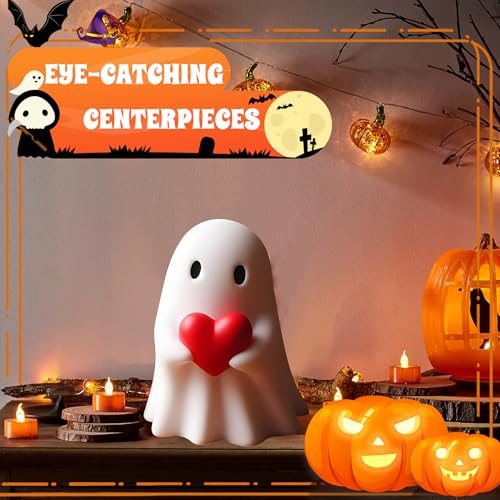 Red Ghost Figurine - Funny Love Halloween Ghost Decoration for Gift, Wedding, Anniversary