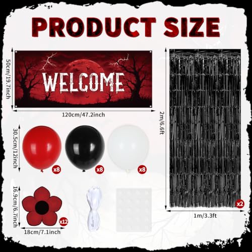 Halloween Forest Welcome Banner and Horror Party Decorations Set