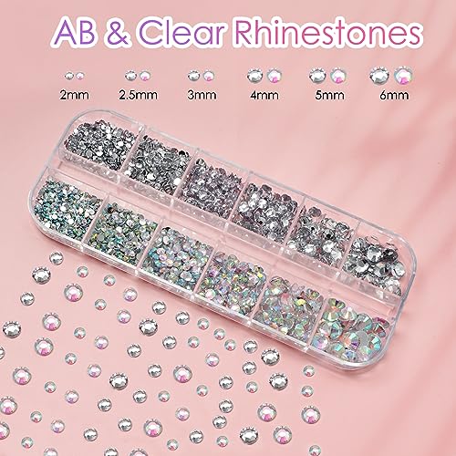 G-Face Gems Rhinestones for Makeup and Nail Art Kit with Glue & Tools