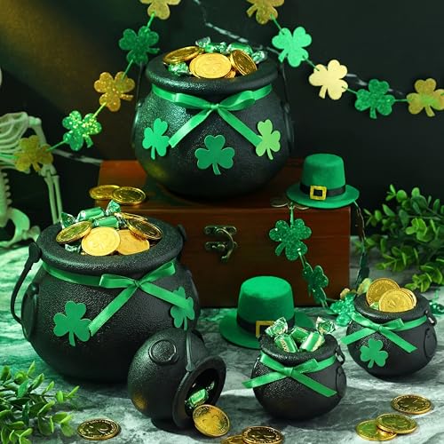 Mini Cauldrons for St. Patrick's Day Candy & Party Decor - Set of 36