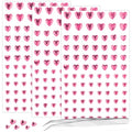 Pink Heart Face Gems Set - Self-Adhesive Rhinestones for Makeup & Rave Accessories