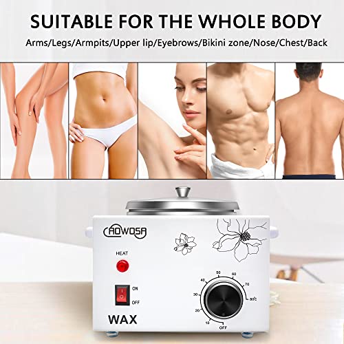 White Single Pot Wax Warmer 600ml Professional Hair Removal Heater