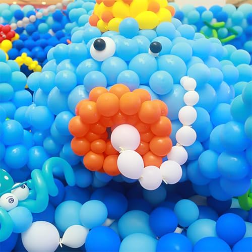 Pearl White Linking Balloons 6 Inch - 100 Pack for Party Decorations