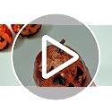 Simgoing 3 Pack Large Halloween Disco Pumpkin Decor - Ghost & Orange Variations