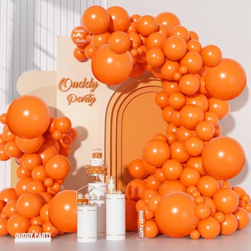 Orange Balloon Arch Kit - 129 Pcs Latex Balloons for Party Decorations