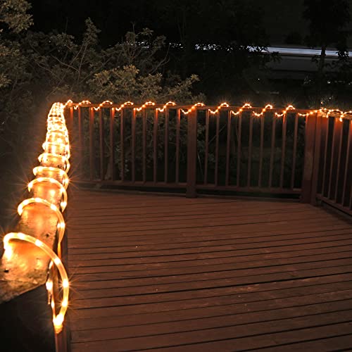 16ft Waterproof Connectable Rope Lights - Warm White Indoor Outdoor Mood Lighting