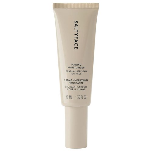 Saltyface Tanning Moisturizer | Self Tanner for Face with Green Tea & Hyaluronic Acid - 1.35 FL OZ (40 ML)