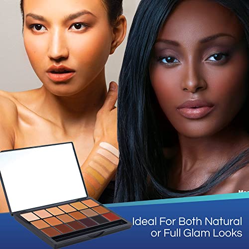 Professional HD Cream Contour Palette - 18 Shades for Face Makeup & Correcting