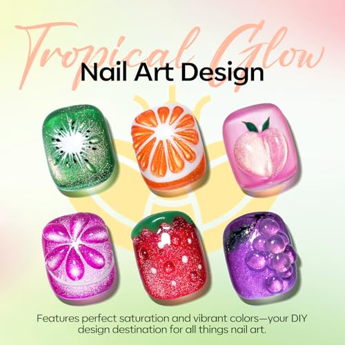 Cat Eye Gel Nail Polish Set - Neon 6 Colors | Modelones A A A2-Fruit Variation