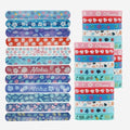 48 Pcs Tropical Party Favors Rubber Slap Bracelets & Wristbands Set