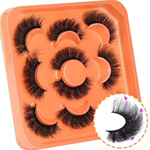 Full Volume Faux Mink False Eyelashes 18mm Thick Natural Look - Thick Volume P1
