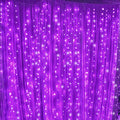 Twinkle Star LED String Curtain Light - Purple, 300 LEDs, 6.6ft x 9.8ft, 8 Modes