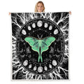 Death Moth Plush Blanket 30x40 Multi Baby Gothic Skull Decor Throw