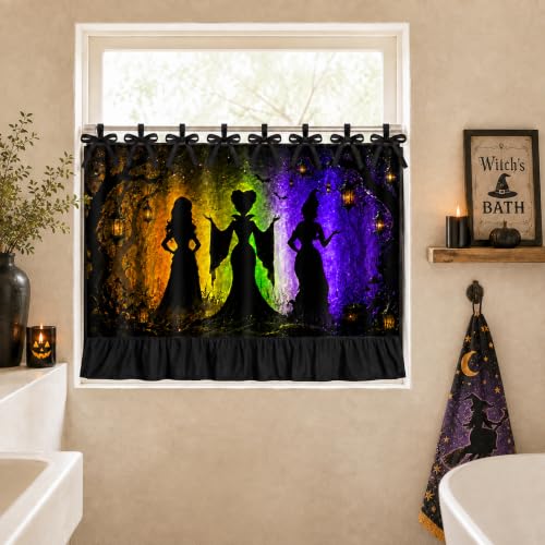 Hocus-Pocus Witches Oven Skirt Decoration - Halloween Kitchen Curtain
