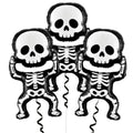 Halloween Skeleton Foil Balloons Set - Indoor Outdoor Party Decorations