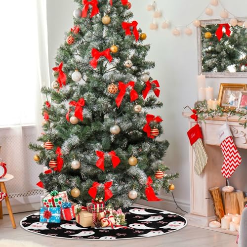 Christmas Tree Skirt 36 Inch Holiday Decor for Small Tree - Multi Pattern