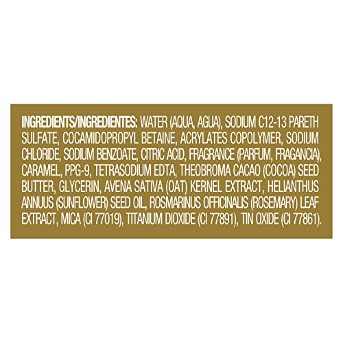 Caress Body Wash for Women, Cocoa Butter & Oat Milk, Shower Gel Moisturizing Body Wash Leaves Skin Feeling Instantly Moisturized, 18.6 oz, 6 Pack