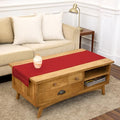 Pure Linen Table Runner Red 14x48 Inches Sonoma Hemstitch - Handcrafted