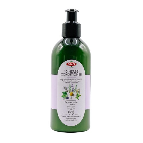OTACI 10 Herb Rejuvenate Hair Conditioner - Vegan Formula with Rosemary, Chamomile & Olive Oil for Hydration & Shine | 250 ml