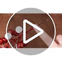 Christmas Glitter Berry Picks Set - Red White 8 Inch Holiday Decoration
