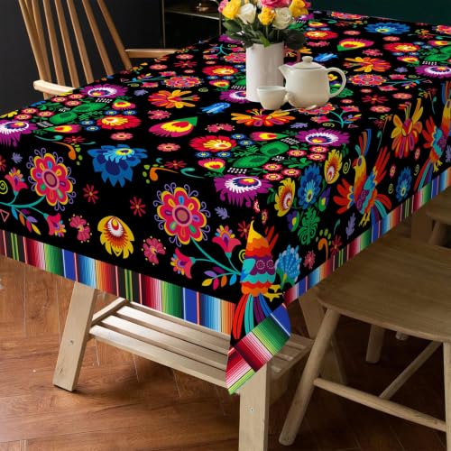 Mexican Stripe Tablecloth 54x78 Inch Rectangular Home Decor