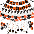 Halloween Party Decoration Set with Banners, Garlands & Balloons