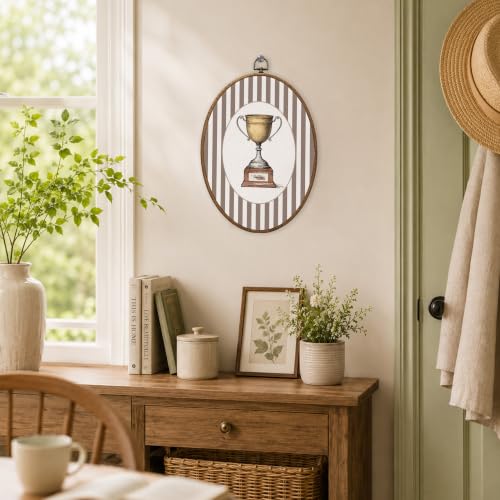 Kids Room Canvas Wall Art Trophy Cup - Color 23 8.6x11.4 Inches