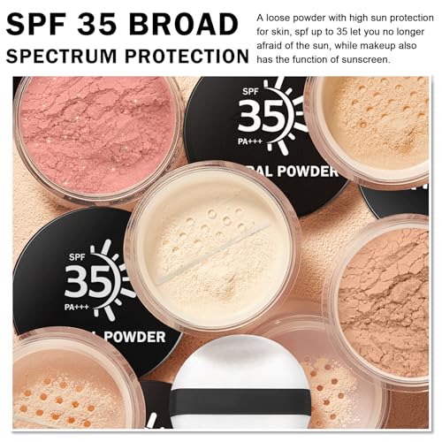Mineral Loose Setting Sunscreen Powder for Face - 05 Medium SPF35, Translucent