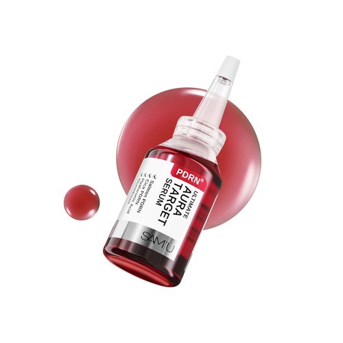 SAM'U PDRN Ultimate Aura Target Serum - PDRN Salmon glow serum with Glutathione, Vitamin C & Niacinamide, Korean Skin Care