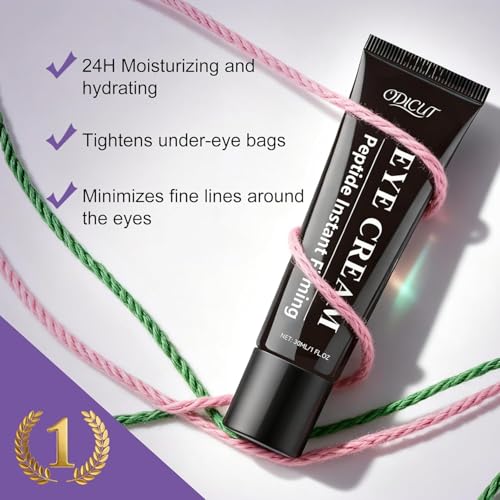 Temporary Instant Eye Tightener Cream – 30 ML Under Eye Cream for Men & Women, Helps Improve the Appearance of Dark Circles, Puffiness & Fine Lines, Anti-Aging & Firming, Mild Hydrating Formula,1PACK