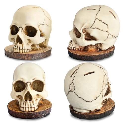 Life Size Skull Knife Holder - Gothic Kitchen Decor and Utensil Storage