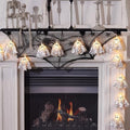 Halloween Glitter Ghost Garland Light Up Spooky Decoration - 5.9ft