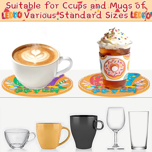 Viral Meme Drink Coasters Set of 2 - Six Seven Humor Silicone Protectors