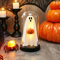 Light-Up Ghosts with Pumpkin Halloween Decor - Indoor Handcrafted Set