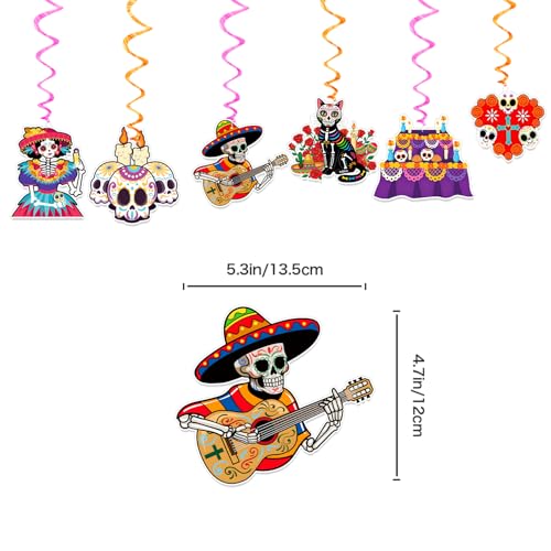 Red Dia De Los Muertos Party Decorations Kit 162 pcs for Halloween & Celebrations