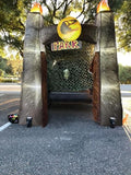 Halloween Inflatable Dinosaur Car Decoration Kit with LED Arch for Trunk & Garage