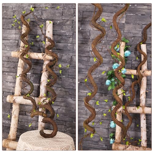 63in Bendable Artificial Tree Trunk & Leaf Wall Decor - Moss Vine Foliage