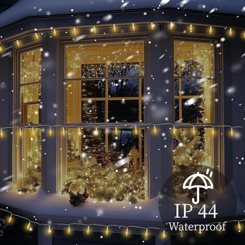 Anycosy Battery-Powered Indoor Outdoor String Lights - Warm White, 50 C3 LEDs