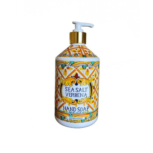Home and Body Company Hand Soap, Villa Flora Collection – 16 fl oz Bottles, Assorted Scents (Sea Salt Verbena, Coconut Citrus, Orchid Vanilla, White Jasmine), Pack of 4 – Gift-Ready Set
