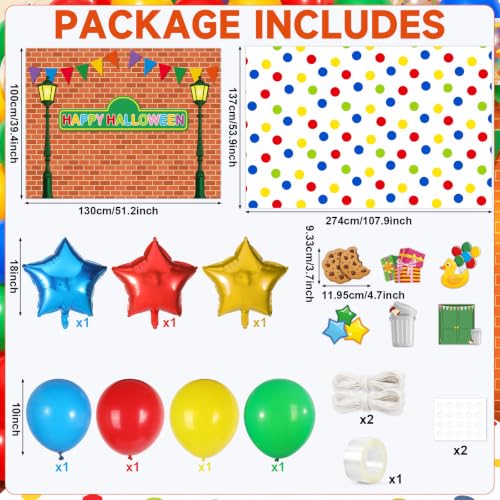 Halloween Cartoon Friends Car Decorations Kit - Trunk or Treat Party Supplies