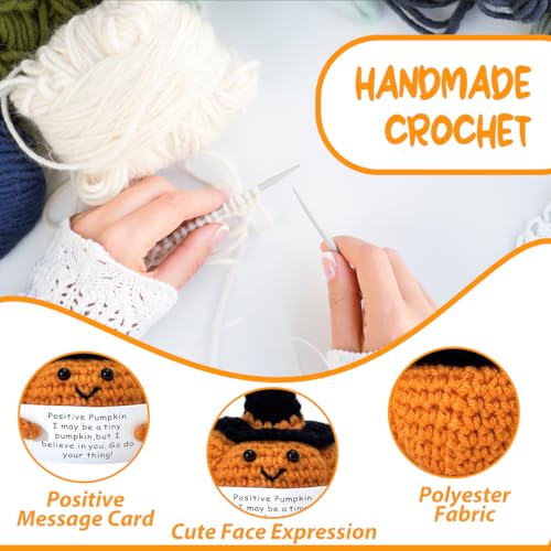Halloween Pumpkin Decor - Cute Crochet Supportive Pumpkin Figure - Variation: Pumpkin