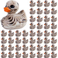 Mini Skeleton Duck Figurines for Halloween Decorations - 100 Pcs
