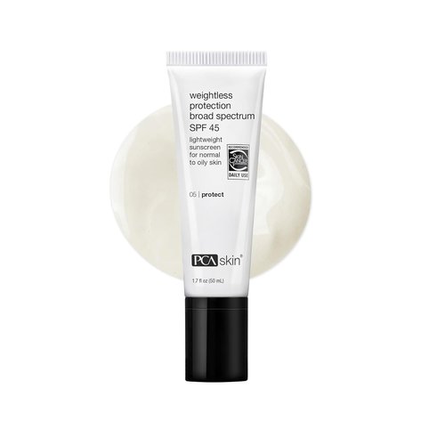 PCA SKIN Weightless Protection SPF 45 - Oil-Free Hydrating Sunscreen for All Skin Types (1.7 fl oz)