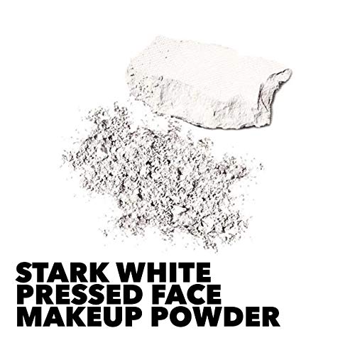 White Face Powder Makeup - Matte Finish, Buildable Coverage, Travel Compact