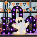 Indoor Halloween LED Marquee Lights Sign with Ghost and BOO Letters