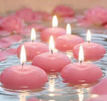 Pink Floating Candles Set - Unscented Dripless Water-Activated Decor for Weddings & Parties