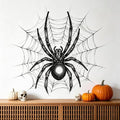 Halloween Window Cling Spider Web Decorations - Style12, Spooky Black Stickers for Glass, Walls, Home & Office