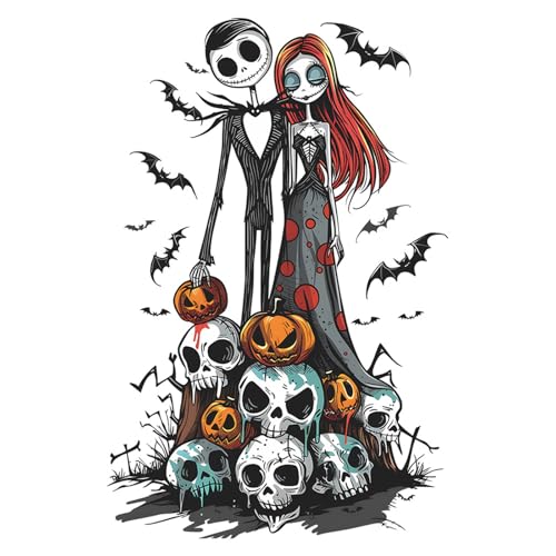 Halloween Ghost Bride Skeleton Wall Decals - Peel & Stick Spooky Wall Art for Parties