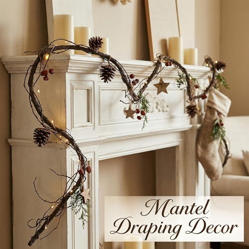 118-Inch Bendable Artificial Grapevines Garland Tree Branches - Medium