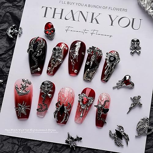 Halloween Nail Charms 3D Alloy Nail Art Decorations - Color7